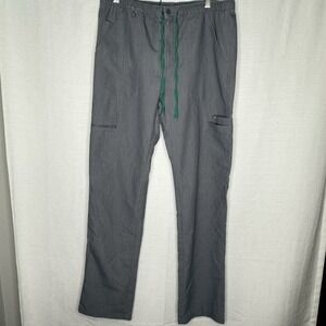 Figs Pants Mens L Graphite Gray Cairo Cargo‎ Scrub Zip Fly Straight Nurse Vet B